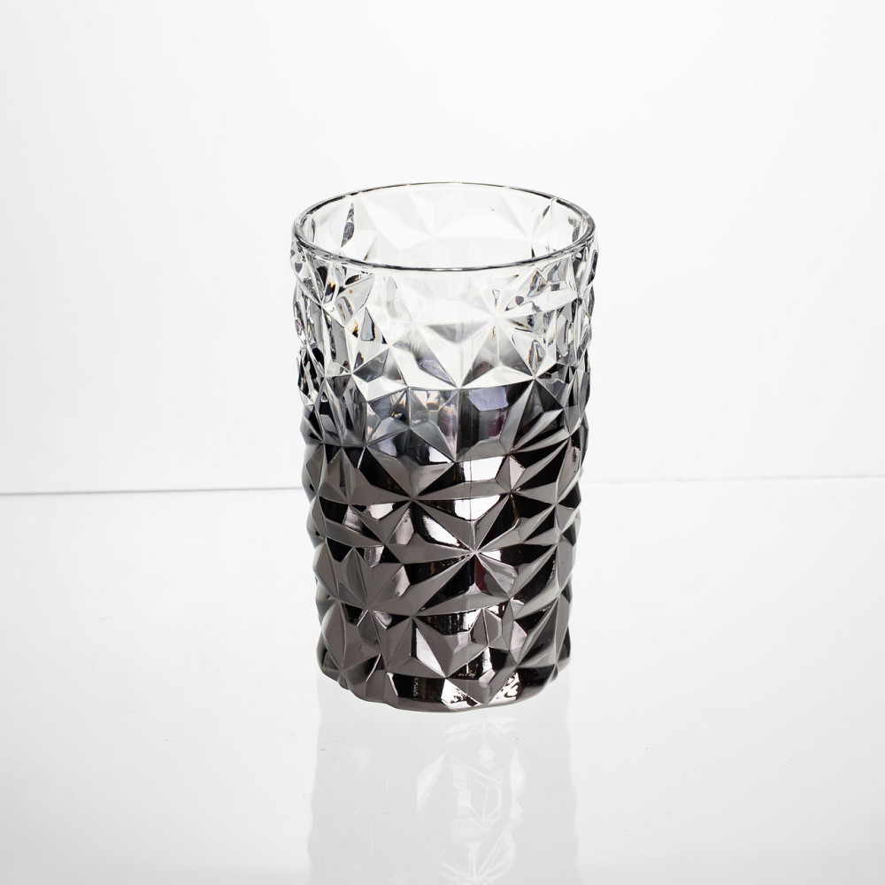 Набір склянок 6 штук 350 мл для лимонадів соку води коктейлів склянки скляні для напоїв Сірий HP-19-183 Коломия - фото 2