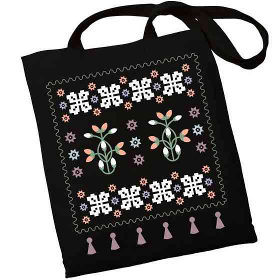 Екошопер BookOpt BK4095 Українські мотиви, чорний Луцьк