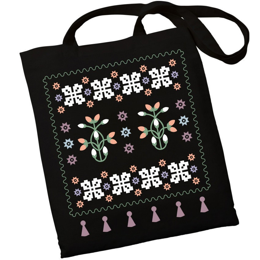 Екошопер BookOpt BK4095 Українські мотиви, чорний Луцьк - фото 1