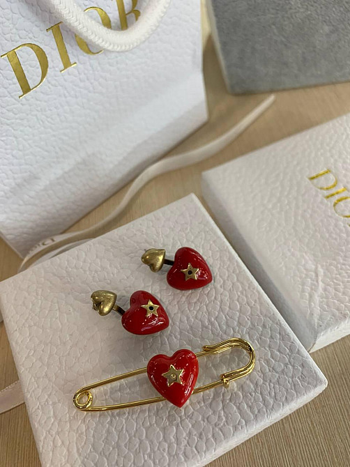 Діор набір сережки і брошка / Dior Одеса - фото 1