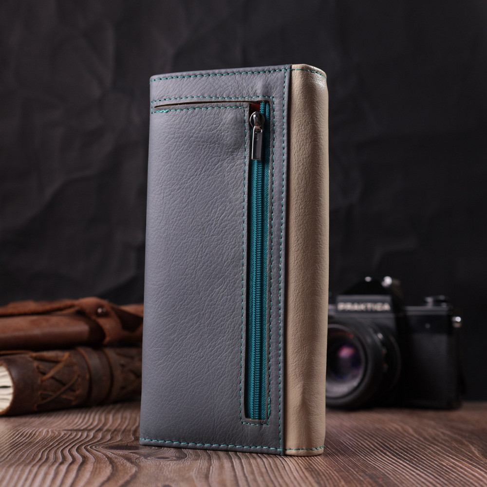 Практичный кошелек для стильных женщин из натуральной кожи ST Leather 22519 Разноцветный Киев - изображение 9