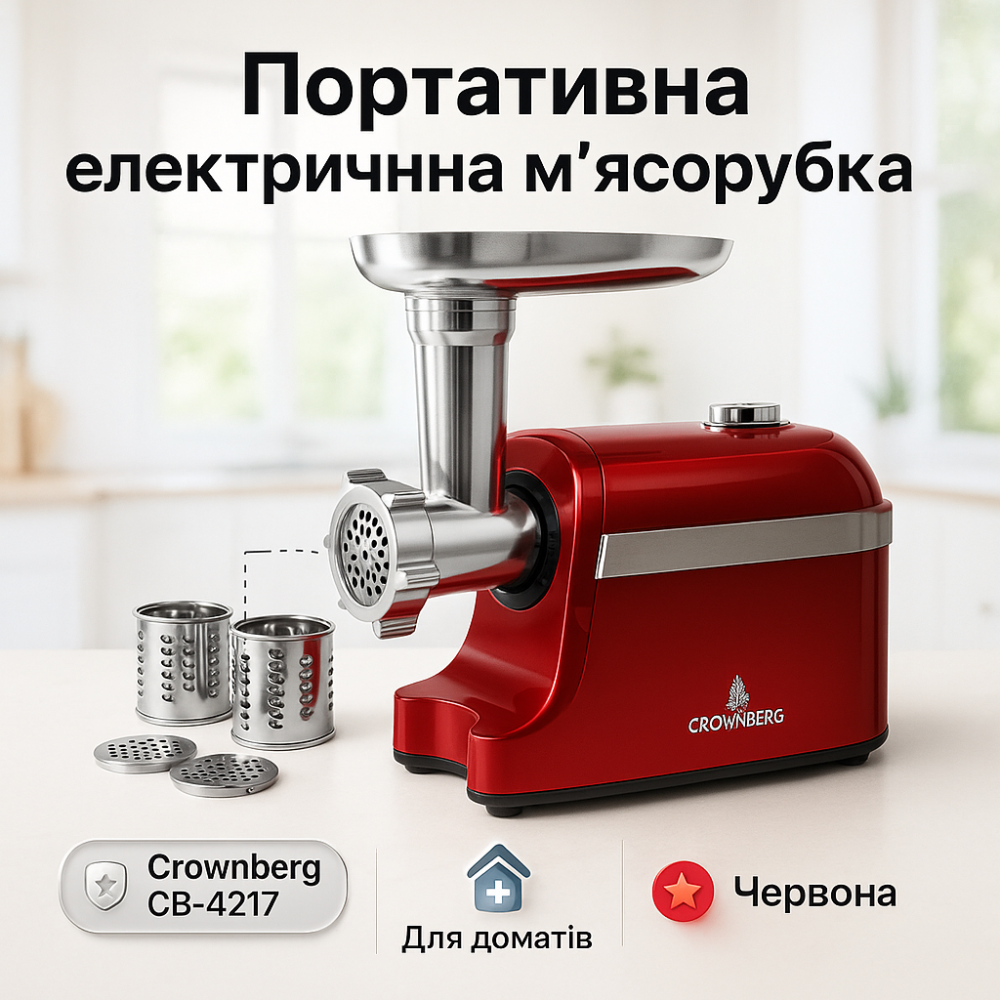 Электрическая мясорубка 2500, Мясорубки шнековые, Электромясорубка бюджетная, Мини мясорубки NR-33 Львов - изображение 15
