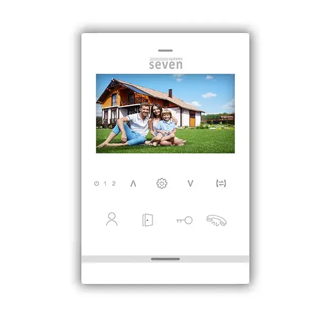 Комплект домофона 4 дюйми з викличною панеллю SEVEN DP-7541/07Kit white Київ - фото 2