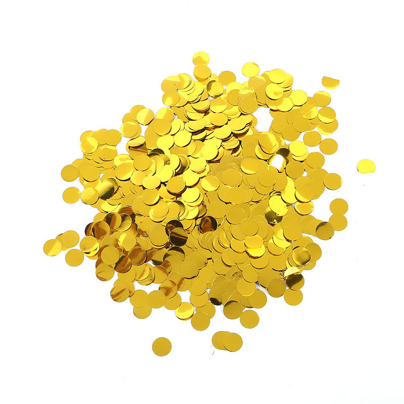 Конфетти круглый из фольги 10 г 25 мм золотистый Киев - изображение 3