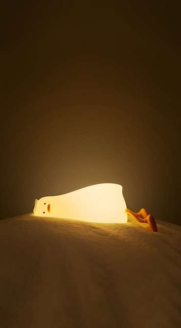 Силіконовий нічник "Лежача качка" з підставкою для телефону Коломия - фото 2