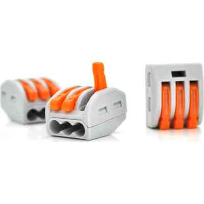 З&apos;єднувач кабелю 3-pin аналог WAGO K222-413, 15штпак Voltronic (K222-413/15) Вінниця