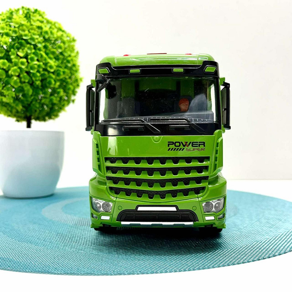 Спецтехніка машинка Сміттєвоз інерційна звук підсвічування рухомі деталі 31 см Зелена (GC017) Чернігів - фото 2