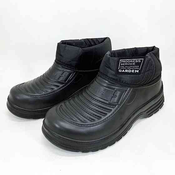 Мужские сапоги для активного отдыха из резины, Утепленные сапоги осень зима, Мужские рабочие ботинки NR-67 Львов