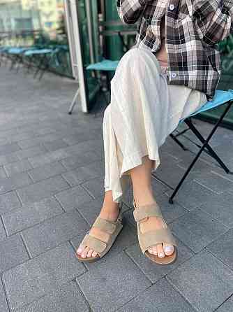 ALLSY Босоніжки жіночі бежеві з натуральної замші ALLSY R3268-15 літні відкриті/Бісоніжки на ли Коломыя