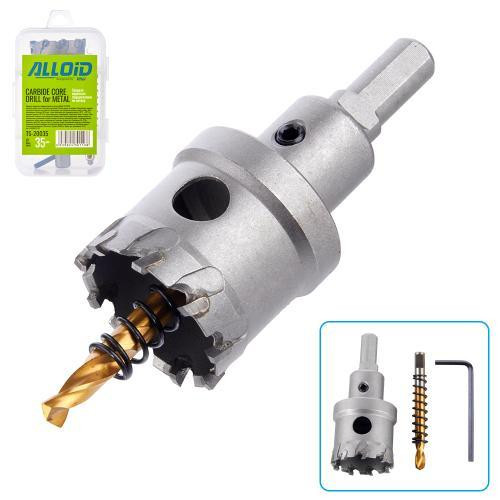 Свердло корончате твердосплавне по металу 35мм Alloid Одеса - фото 1