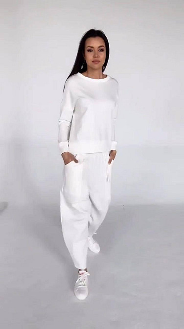 Жіночий повсякденний прогулянковий костюм двійка двонитка Одеса - фото 1