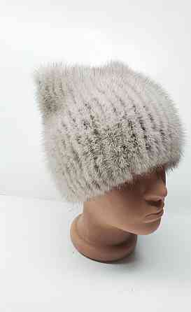 Норковая шапка женская Николь Жемчуг Харьков