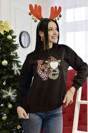 Теплый женский свитшот 