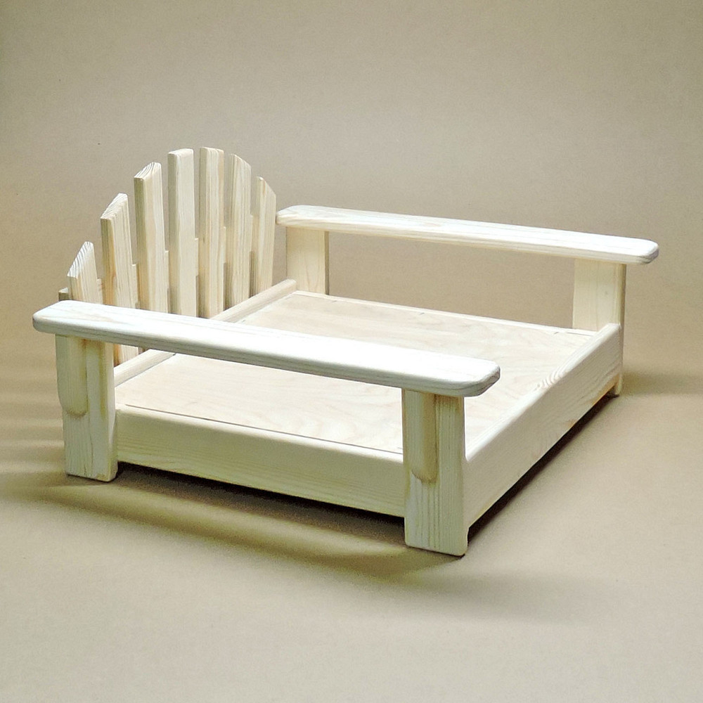 Лежак деревянный для собаки 