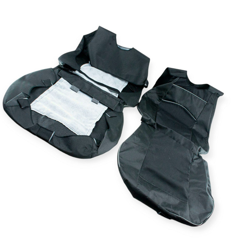 Майки 1+1 тканина (закритий торець) чорні передні Мукачево - фото 1