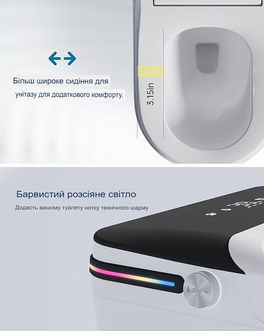 Умный унитаз смарт унитаз биде полная комплектация VIP (969266906) Киев - изображение 5