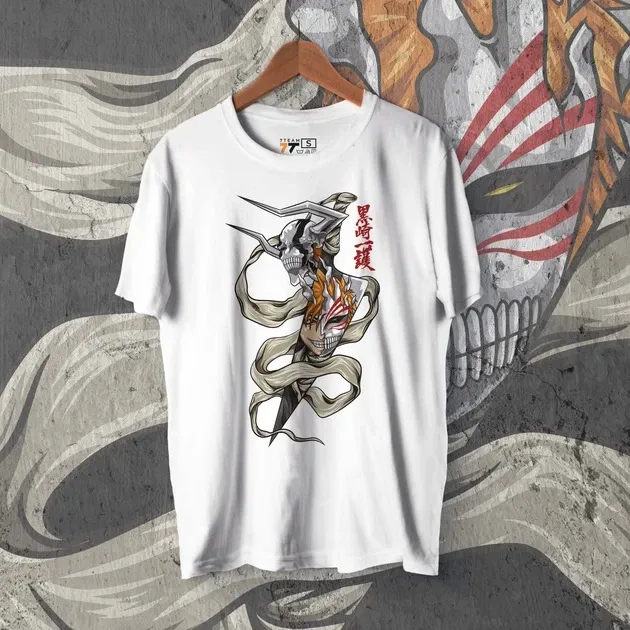 Футболка чоловіча з  принтом Блич Ичиго Куросаки 6 W Розмір 48 Дніпро - фото 1