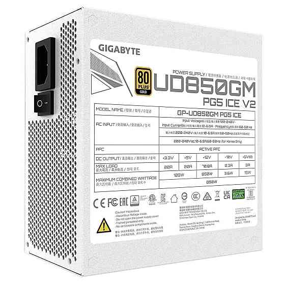 Блок живлення Gigabyte GP-UD850GM PG5 V2 ICE 850W ( 18375 ) Харків