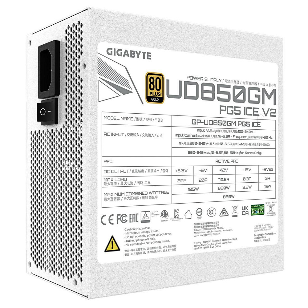 Блок живлення Gigabyte GP-UD850GM PG5 V2 ICE 850W ( 18375 ) Харків - фото 5
