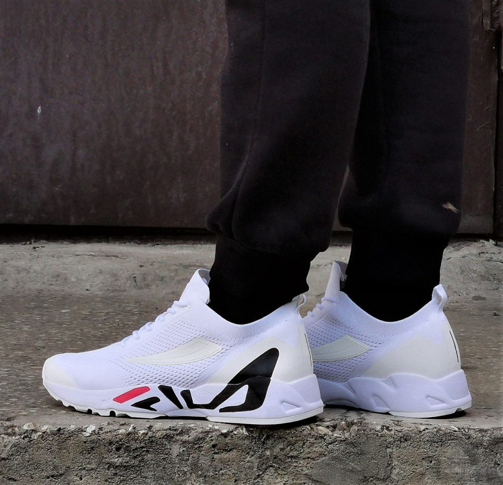 Кросівки FILA Білі Чоловічі Філа Тканинні Літні для Біга (розміри: 41,42,43,44) Дніпро - фото 7