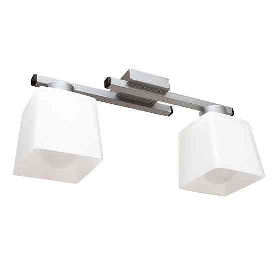 Люстра стельова на два плафони MSK Electric Dublin під лампи Е27 срібло NL 16610-2 SL Одеса