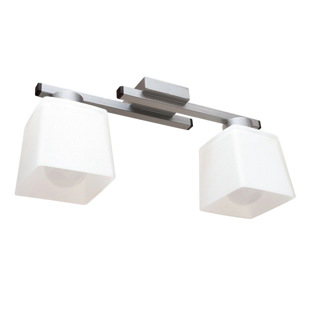 Люстра потолочная на два плафона MSK Electric Dublin под лампы Е27 серебро NL 16610-2 SL Одесса - изображение 1