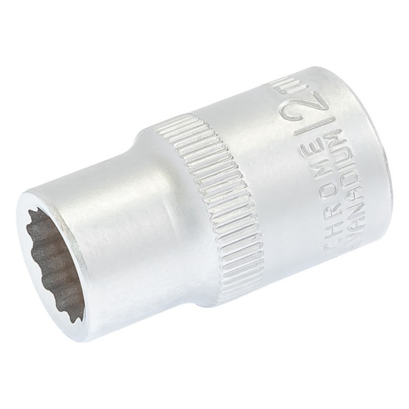 MASTERTOOL Головка торцева MASTERTOOL 12-гранна ½" 12 мм L 40 мм CrV 78-0612 Коломыя - изображение 2