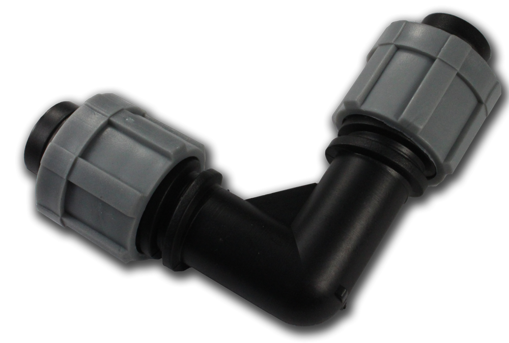 З'єднувач-коліно для краплинної стрічки, DSTA02-00L Киев - изображение 1