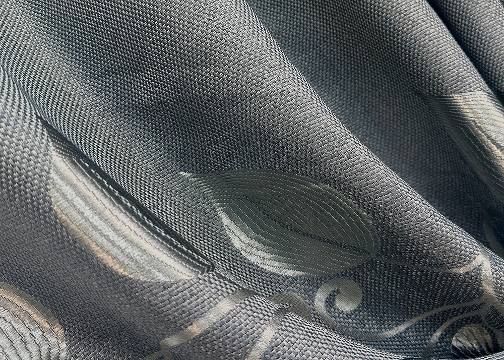 Комплект штор на люверсах VR-Textil Льон Рогожка № 1692ш Сірий 150х250 см 2 шт (37-0238) Київ - фото 7