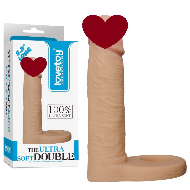 Кільце с ділдо для подвійного проникнення ULTRA SOFT Sex Aura Київ - фото 1