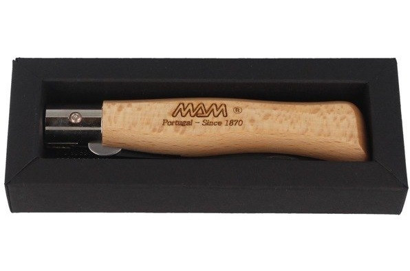 Універсальний Складаний Ніж 9 см MAM "Black Titanium" Beech Wood (2109) Нержавіюча сталь Нововолинськ - фото 7