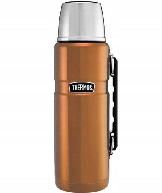 Універсальний Термос 1.2 літра з ручкою для напоїв Thermos "Stainless King" Мідь (170023) Нержавіюча сталь Нововолинськ - фото 2