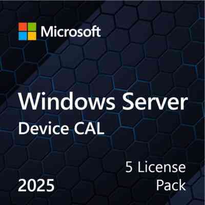 ПО для сервера Microsoft Windows Server 2025 CAL 5 Device англ, ОЕМ без носія (EP2-25243) Винница
