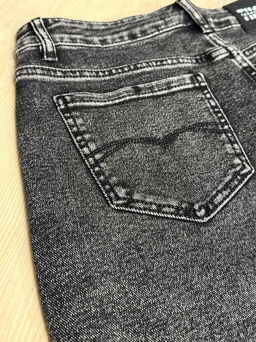 Спідниця жіноча джинсова Vanver 82050 пряма з розрізом середня довжина чорна , чорний, 31, 31, 85 см, 107 см Київ - фото 9