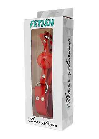 Кляп червоного кольору Knebel-Ball Gag - Fetish Boss Series Sex Aura Київ