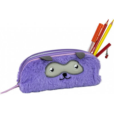 Пенал Cool For School плюшевый 1 отделение фиолетовый (CF87030) Винница - изображение 2
