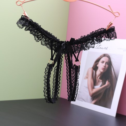 Труси з розрізом чорні унісекс - розмір універсальний, резинка до 102см Київ - фото 1