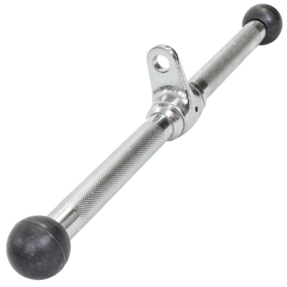 Ручка для верхньої тяги York Fitness 45см пряма на трицепс з обертовим підвісом, хром Киев