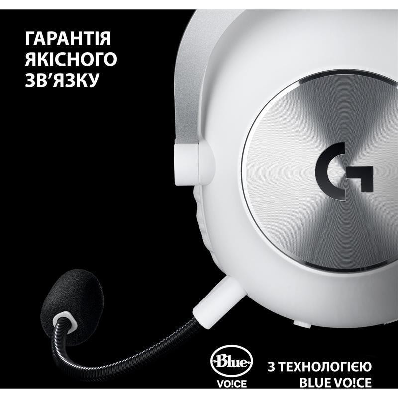 Гарнітура Logitech G Pro X2 Wireless LightSpeed White (981-001269) Білий Харьков - изображение 7