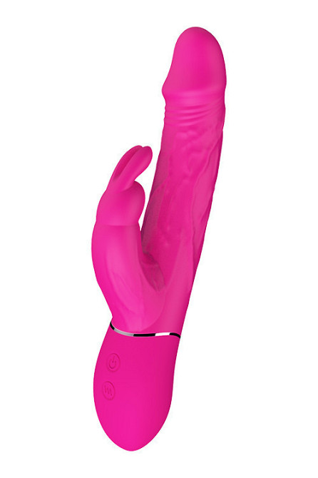 Подвійний вібратор кролик Dream Toys VIBES OF LOVE COCKY RABBIT MAGENTA Sex Aura Київ - фото 3