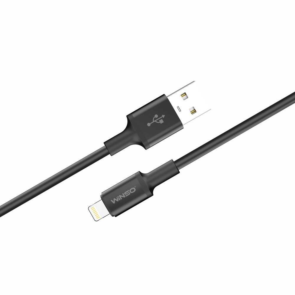 Кабель Winso Pro USB to Lightning TPE 1,2м чорний Львів - фото 2