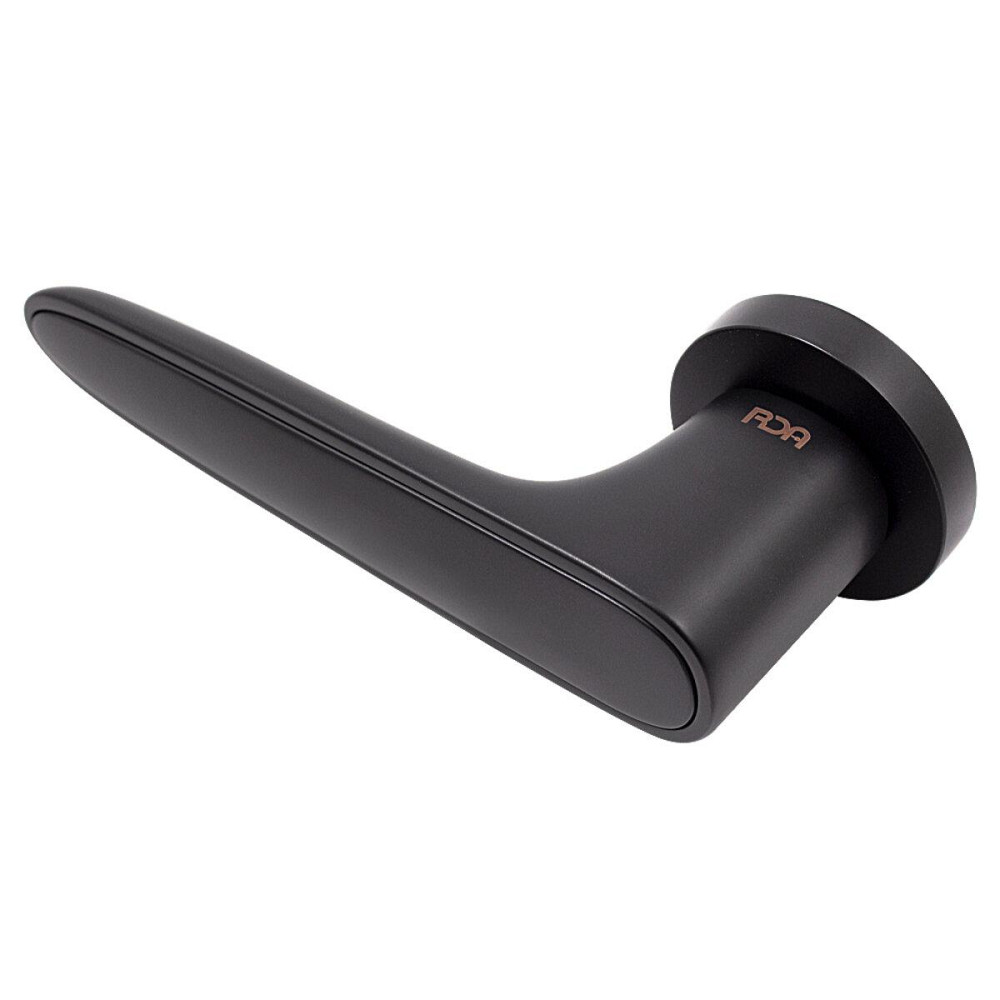 Дверна ручка на розетці RDA Idea чорний / чорний матовий R ф/з Київ - фото 4