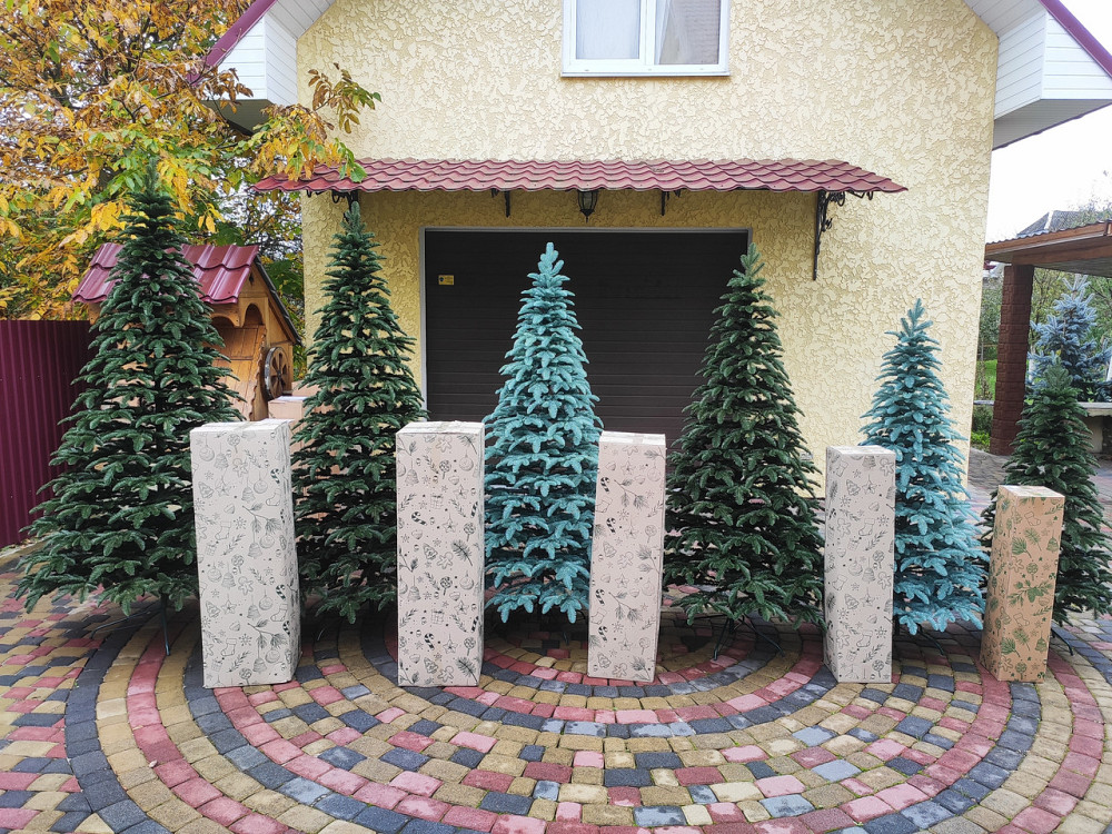 Елка искусственная новогодняя «Литая Канадская» голубая 1.5 / 1.8 / 2.1 / 2.3 / 2.5 м Киев - изображение 4