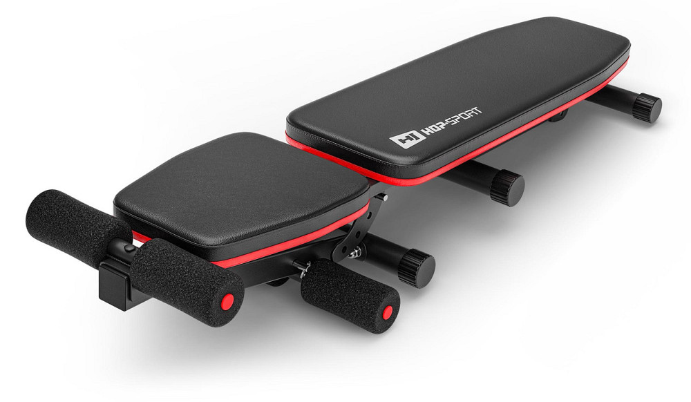 Набір Hop-Sport Premium 105кг з лавою HS-1010 Pro, штангами та гантелями Київ - фото 10