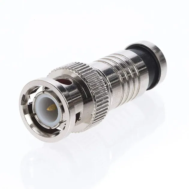 Штекер BNC компресійний під кабель RG-59, латунь Полтава - изображение 1