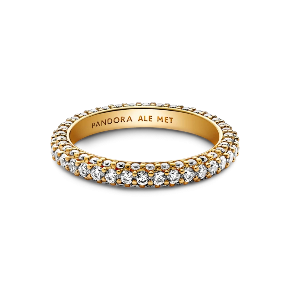 Срібна каблучка Пандора "Рядочок паве" MasterSem Київ - фото 2