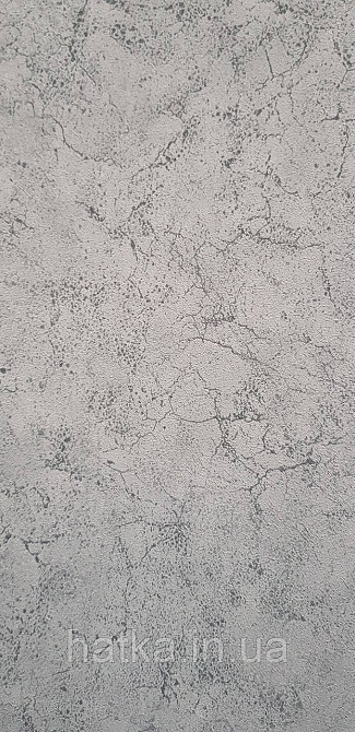Шпалери вінілові на флізеліні Sintra Adria метрові під штукатурку структурні темно-сірі Київ - фото 1