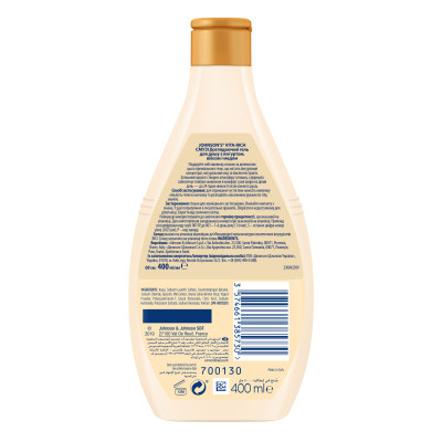 Гель для душа Johnson's Vita-Rich Ухаживающий с йогуртом, овсом и медом 400 мл (3574661385730) Винница - изображение 2