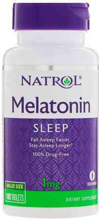 Мелатонін для покращення сну Natrol Melatonin 1 мг 180 таб Київ
