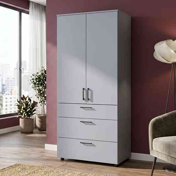 Шафа для одягу Doros Торн Сірий 2 ДСП/3Ш (штанга) 90х51.6х200 (DRS-012025) Дніпро